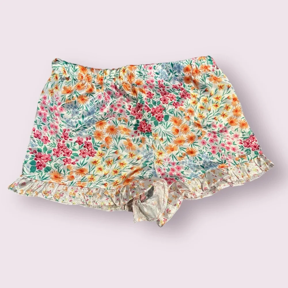 Bmagical By btween Girls Multicolor Ruffle Floral Kids Pajama Set Size 5